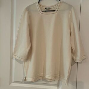 BonWorth Cream Textured Top